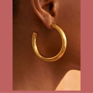 Oma the Label “Bente” gold hoop earrings - NWT